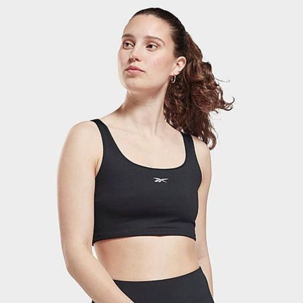 Reebok Women’s Workout Ready Rib Bralette, Black,
